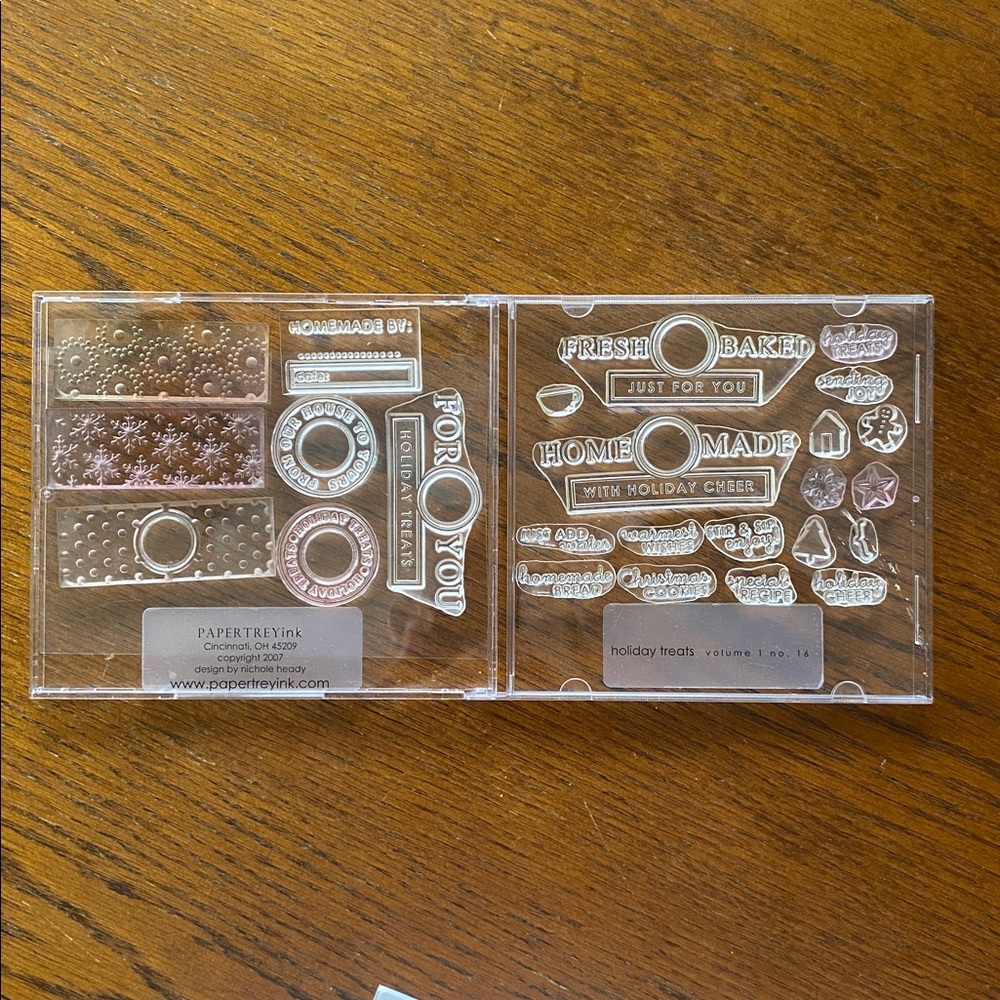 3/$10  PAPERTREY INK Clear Cling Stamps *Holiday Treats Volume 1 No. 14*